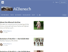 Tablet Screenshot of albanach.org
